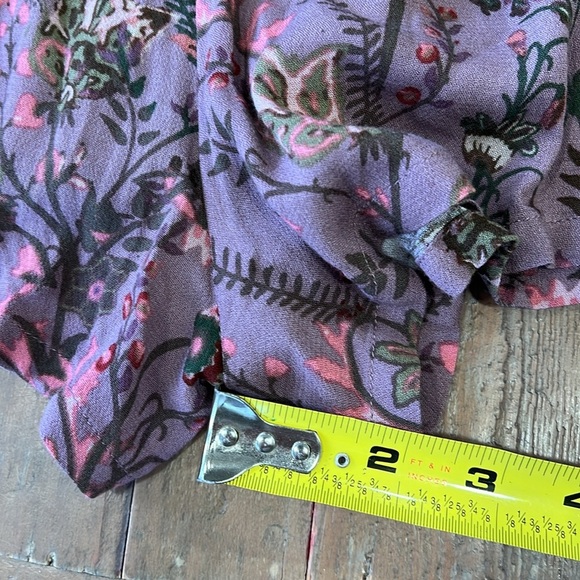 Free people pretty and free off the shoulder open back long sleeve short romper - Picture 12 of 12